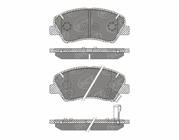 SCT - MANNOL fékbetétkészlet, tárcsafék - SP 667 PR - TothCarparts