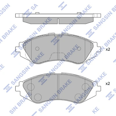 Hi-Q fékbetétkészlet, tárcsafék - SP1077 - TothCarparts