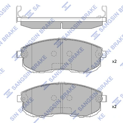 Hi-Q fékbetétkészlet, tárcsafék - SP1107-FA - TothCarparts