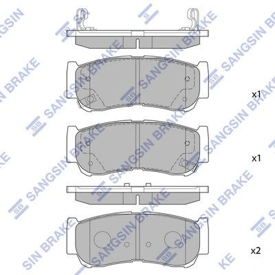 Hi-Q fékbetétkészlet, tárcsafék - SP1178 - TothCarparts