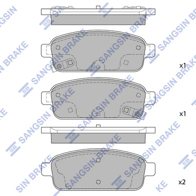 Hi-Q fékbetétkészlet, tárcsafék - SP1363 - TothCarparts