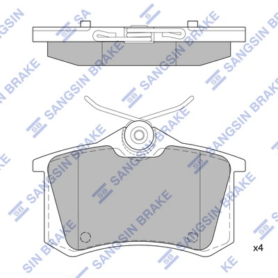 Hi-Q fékbetétkészlet, tárcsafék - SP1391 - TothCarparts