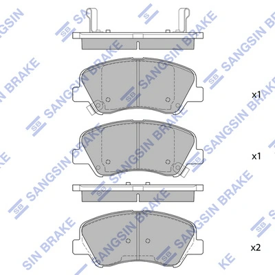 Hi-Q fékbetétkészlet, tárcsafék - SP1399 - TothCarparts