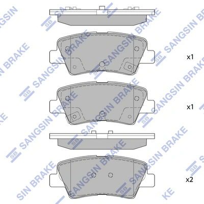 Hi-Q fékbetétkészlet, tárcsafék - SP1407 - TothCarparts