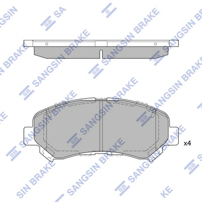 Hi-Q fékbetétkészlet, tárcsafék - SP1451 - TothCarparts