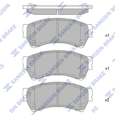 Hi-Q fékbetétkészlet, tárcsafék - SP1475 - TothCarparts
