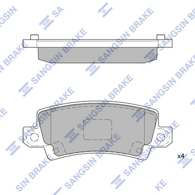 Hi-Q fékbetétkészlet, tárcsafék - SP1503 - TothCarparts