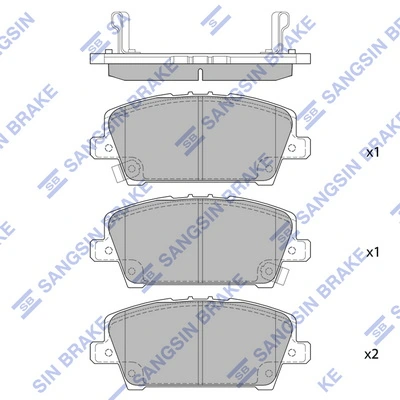 Hi-Q fékbetétkészlet, tárcsafék - SP1569 - TothCarparts