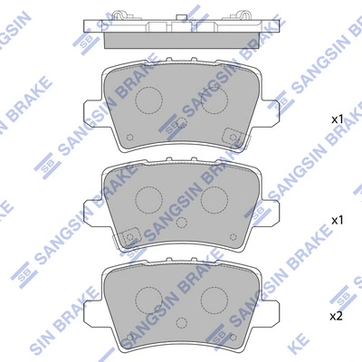 Hi-Q fékbetétkészlet, tárcsafék - SP1570 - TothCarparts
