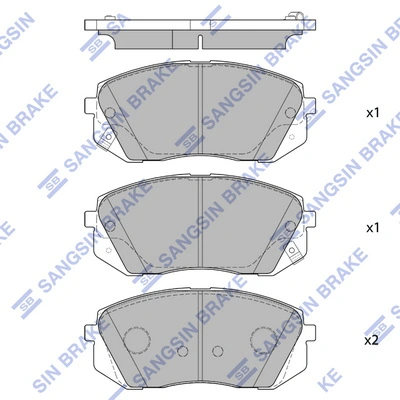 Hi-Q fékbetétkészlet, tárcsafék - SP1682 - TothCarparts