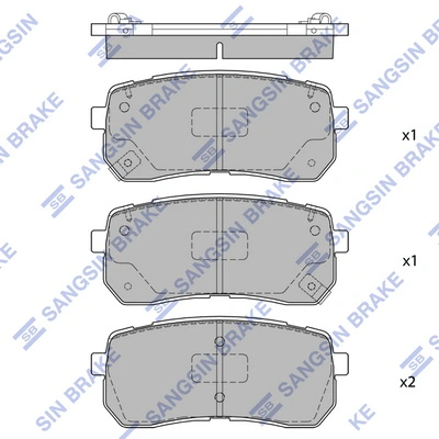 Hi-Q fékbetétkészlet, tárcsafék - SP1691 - TothCarparts