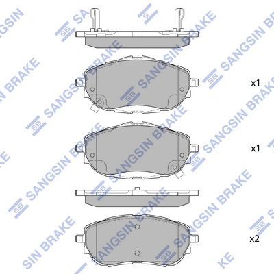 Hi-Q fékbetétkészlet, tárcsafék - SP1700A - TothCarparts