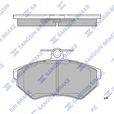 Hi-Q fékbetétkészlet, tárcsafék - SP1708 - TothCarparts