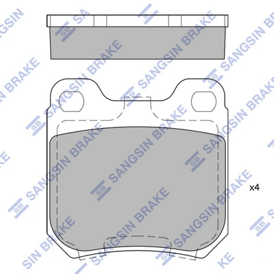 Hi-Q fékbetétkészlet, tárcsafék - SP1760 - TothCarparts