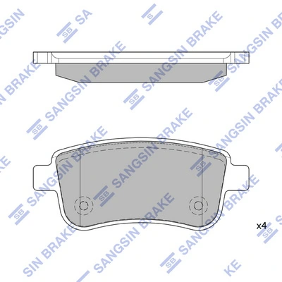 Hi-Q fékbetétkészlet, tárcsafék - SP1839 - TothCarparts