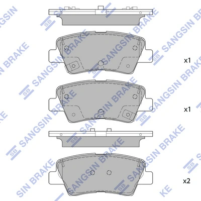 Hi-Q fékbetétkészlet, tárcsafék - SP1851 - TothCarparts