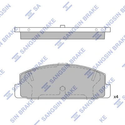 Hi-Q fékbetétkészlet, tárcsafék - SP2028 - TothCarparts
