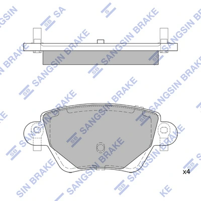 Hi-Q fékbetétkészlet, tárcsafék - SP2031 - TothCarparts