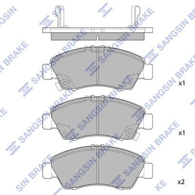 Hi-Q fékbetétkészlet, tárcsafék - SP2032 - TothCarparts