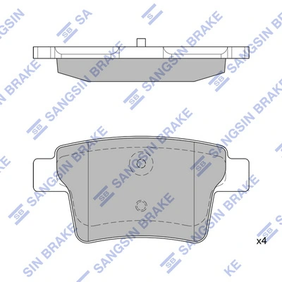 Hi-Q fékbetétkészlet, tárcsafék - SP2095 - TothCarparts