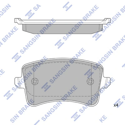 Hi-Q fékbetétkészlet, tárcsafék - SP2146 - TothCarparts