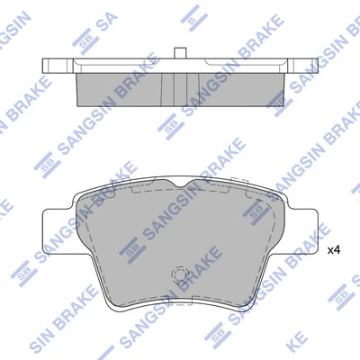 Hi-Q fékbetétkészlet, tárcsafék - SP2153 - TothCarparts