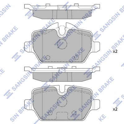 Hi-Q fékbetétkészlet, tárcsafék - SP2161 - TothCarparts