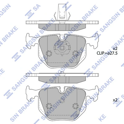 Hi-Q fékbetétkészlet, tárcsafék - SP2168 - TothCarparts