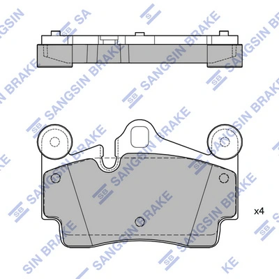 Hi-Q fékbetétkészlet, tárcsafék - SP2198 - TothCarparts