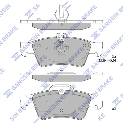 Hi-Q fékbetétkészlet, tárcsafék - SP2209 - TothCarparts