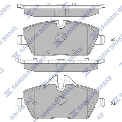 Hi-Q fékbetétkészlet, tárcsafék - SP2245 - TothCarparts