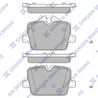 Hi-Q fékbetétkészlet, tárcsafék - SP2821 - TothCarparts