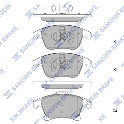 Hi-Q fékbetétkészlet, tárcsafék - SP4021 - TothCarparts
