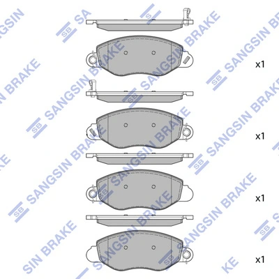 Hi-Q fékbetétkészlet, tárcsafék - SP4042 - TothCarparts