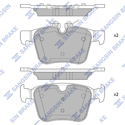 Hi-Q fékbetétkészlet, tárcsafék - SP4069 - TothCarparts
