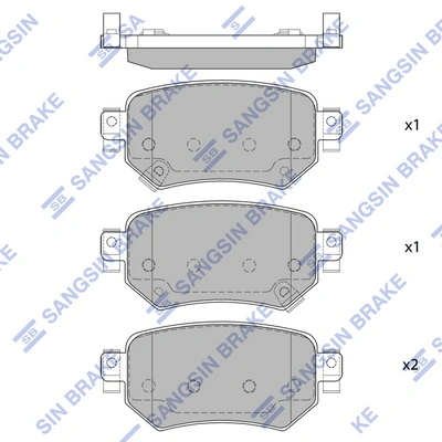 Hi-Q fékbetétkészlet, tárcsafék - SP4070 - TothCarparts