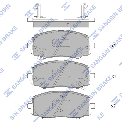 Hi-Q fékbetétkészlet, tárcsafék - SP4106 - TothCarparts