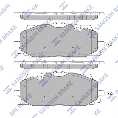 Hi-Q fékbetétkészlet, tárcsafék - SP4128 - TothCarparts