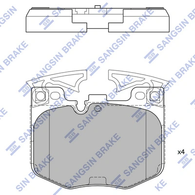 Hi-Q fékbetétkészlet, tárcsafék - SP4139 - TothCarparts