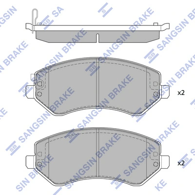 Hi-Q fékbetétkészlet, tárcsafék - SP4170 - TothCarparts