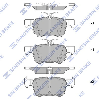 Hi-Q fékbetétkészlet, tárcsafék - SP4171 - TothCarparts