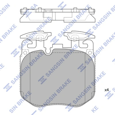 Hi-Q fékbetétkészlet, tárcsafék - SP4174 - TothCarparts