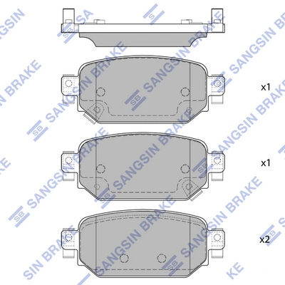 Hi-Q fékbetétkészlet, tárcsafék - SP4178 - TothCarparts