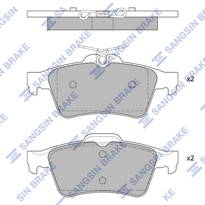Hi-Q fékbetétkészlet, tárcsafék - SP4254 - TothCarparts