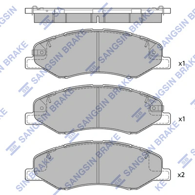 Hi-Q fékbetétkészlet, tárcsafék - SP4271 - TothCarparts