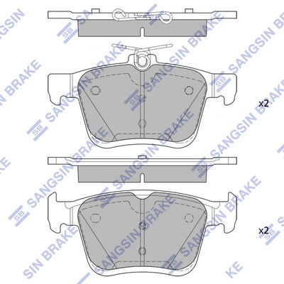 Hi-Q fékbetétkészlet, tárcsafék - SP4298 - TothCarparts