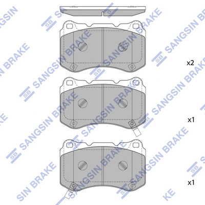 Hi-Q fékbetétkészlet, tárcsafék - SP4349 - TothCarparts