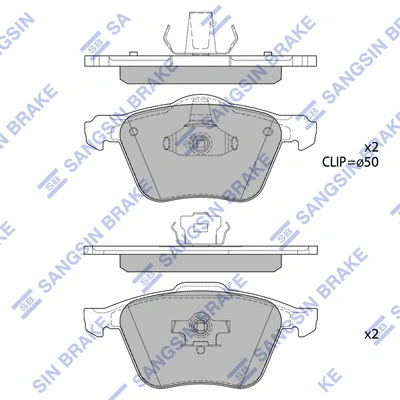 Hi-Q fékbetétkészlet, tárcsafék - SP4363 - TothCarparts