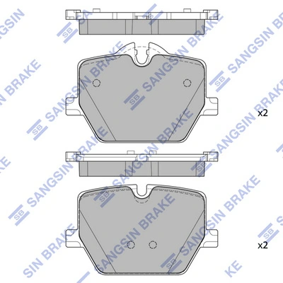Hi-Q fékbetétkészlet, tárcsafék - SP4396 - TothCarparts