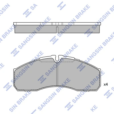 Hi-Q fékbetétkészlet, tárcsafék - SP4416 - TothCarparts